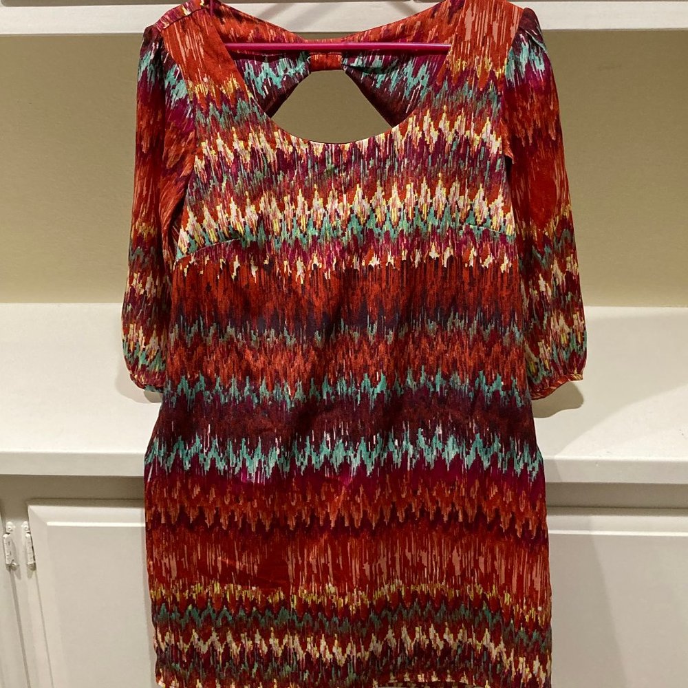 Junior's Medium Red Shift Dress